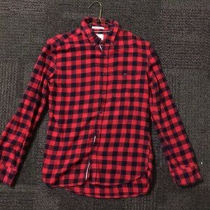 Men’s Red Plaid Flannel | Size: Small